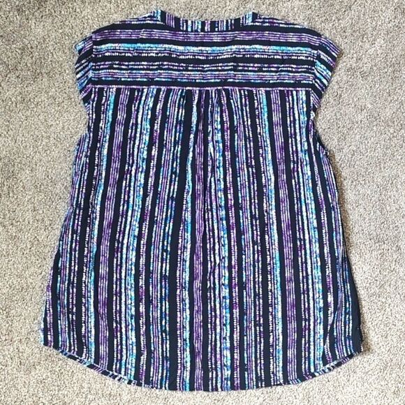 Northern Reflections Size Large 100% Rayon Button Down Top - Picture 4 of 9